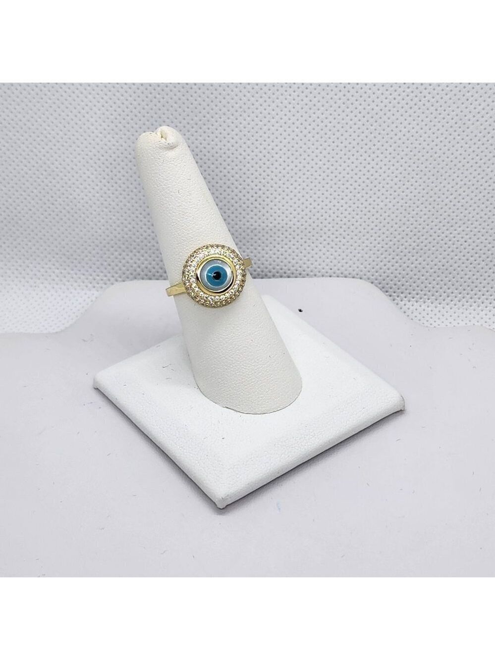 Brand New Sterling Silver 925 Blue Evil Eye Ring